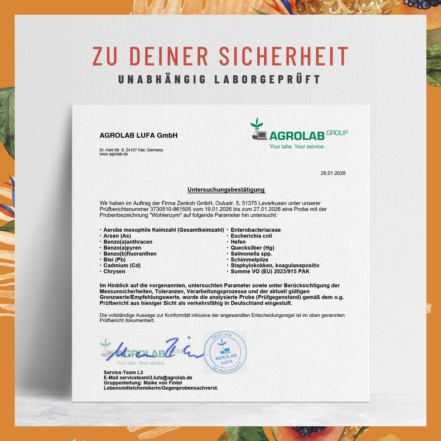 Wohlenzym Enzym-Komplex-mit-Bromelain- Papain Laborgeprueft 