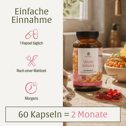 Wohlintima: Komplex mit Vitamin A, Sanddorn- und Nachtkerzenöl