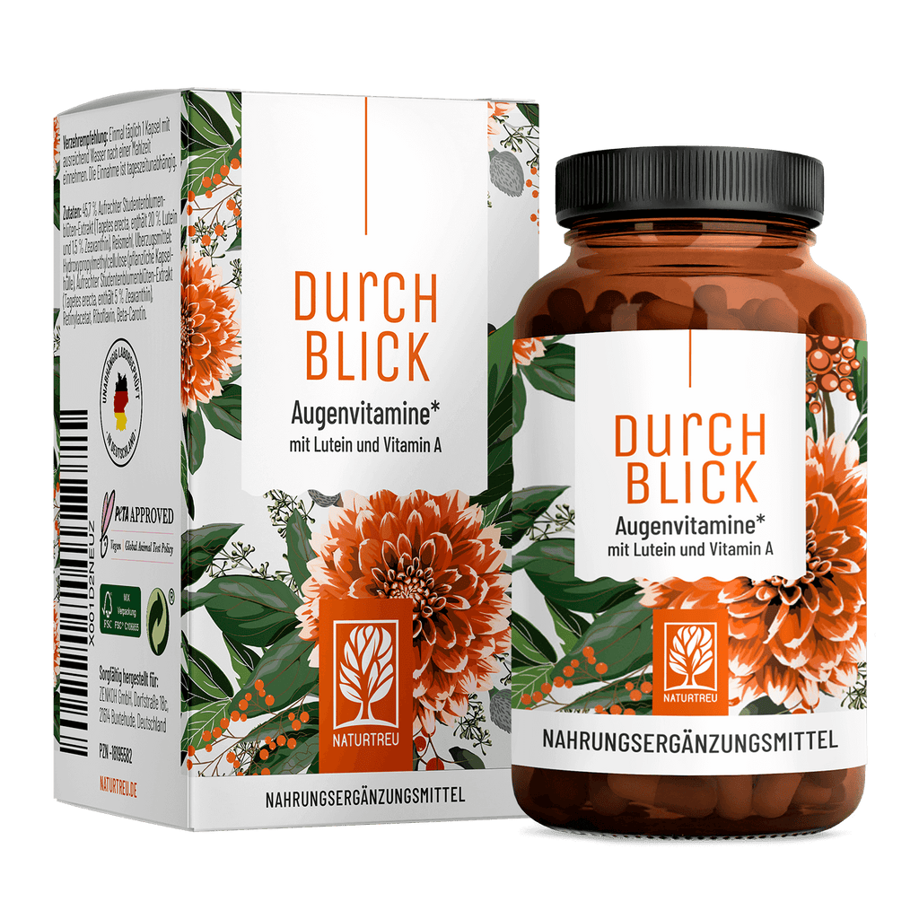 Durchblick Augenvitamine Lutein und Vitamin A Titelbild