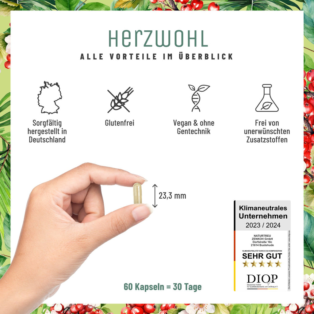 herzwohl weissdorn arjuna kakao q10 vitaminb1 vorteile