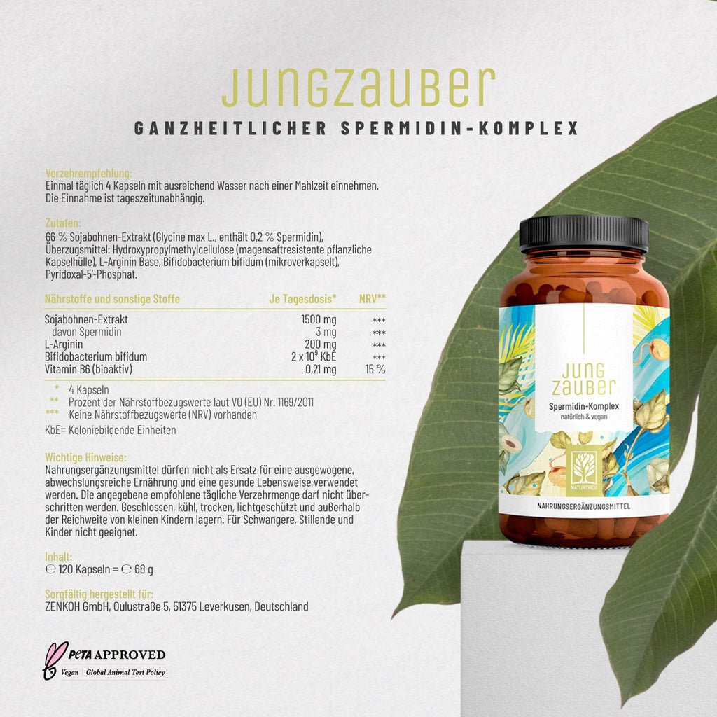 jungzauber spermidin-komplex Etikett