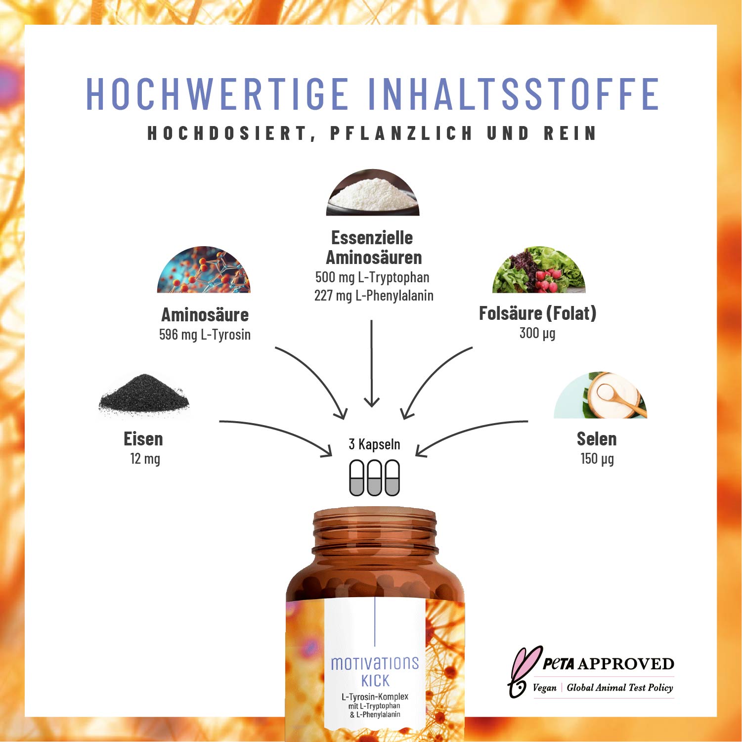 motivationskick l-tyrosin komplex inhaltsstoffe