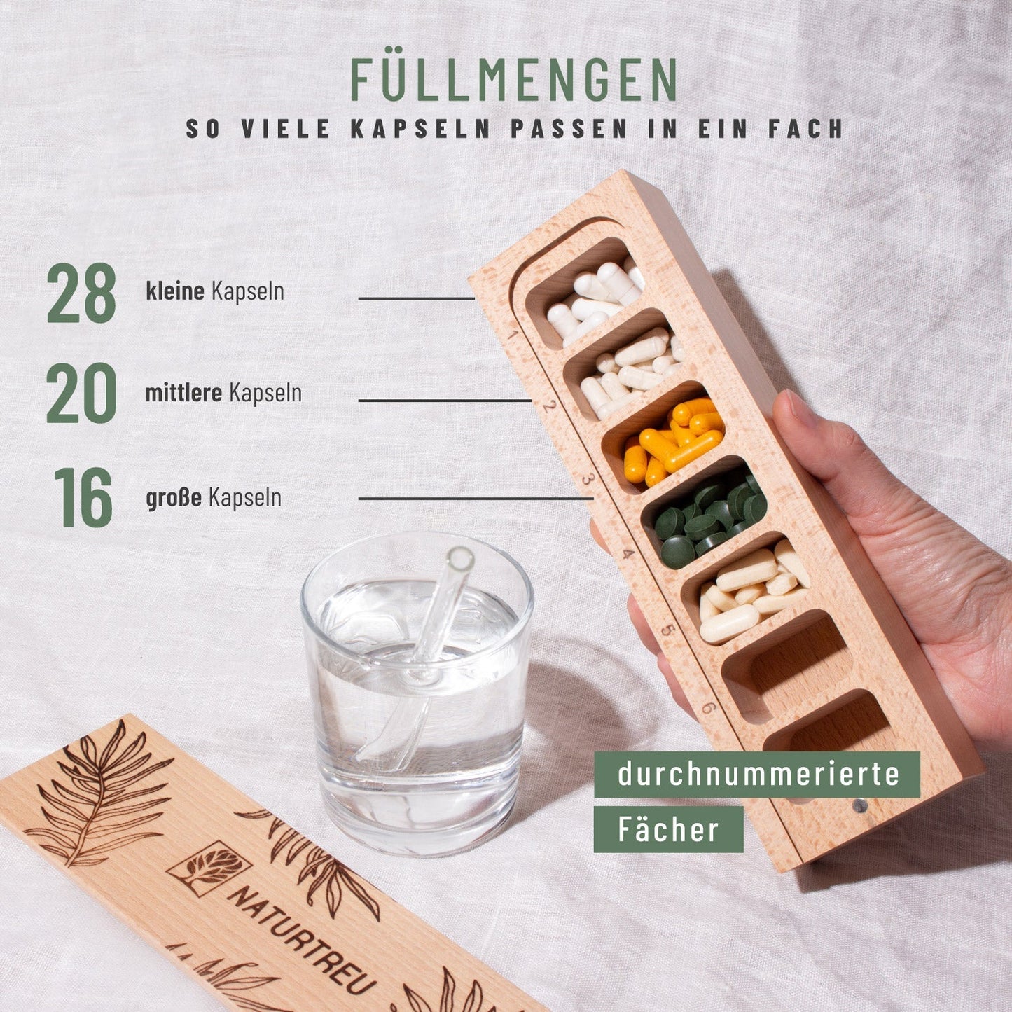 Routineholz-Paket zur perfekten Einnahme