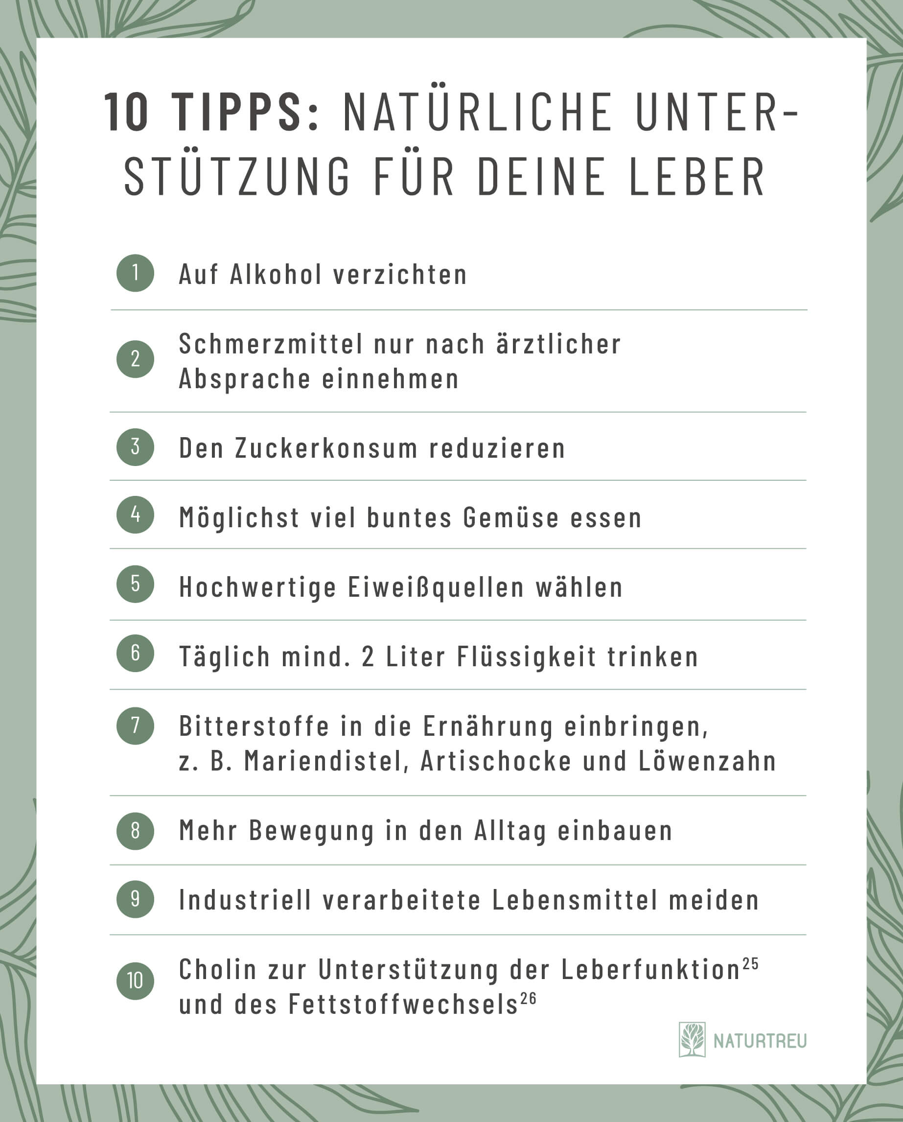 10 Tipps, um deine Leber zu entlasten 10 Tipps um die Leber zu entgiften