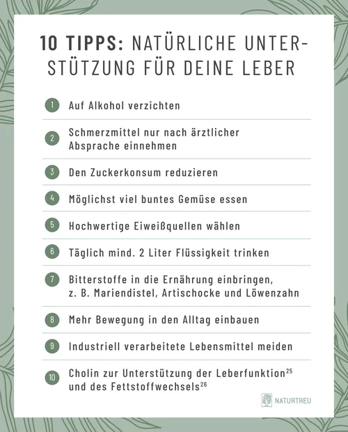 10 Tipps, um deine Leber zu entlasten 10 Tipps um die Leber zu entgiften