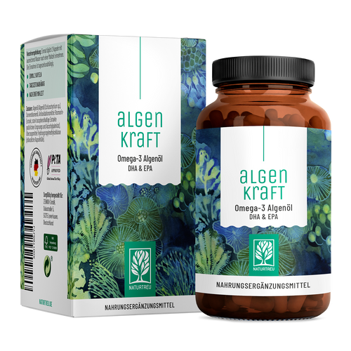 Algenkraft Omega3 Algenoel DHA EPA Titelbild