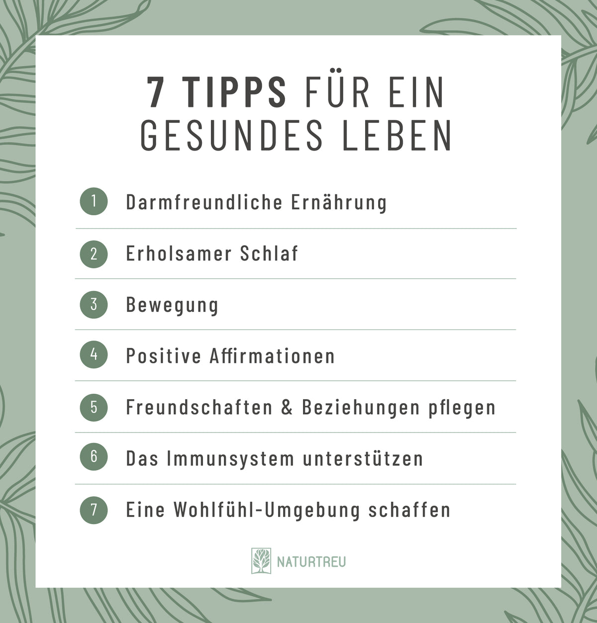 Die eigene Gesundheit selbst in die Hand nehmen 7 Tipps für ein gesundes Leben